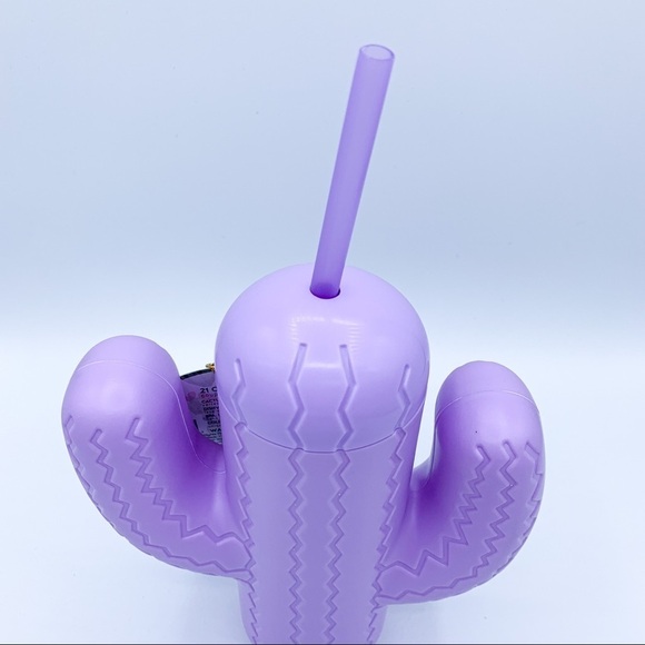 Pink Sky Lookin’ Sharp Cactus Cup w/ Straw - Picture 4 of 5